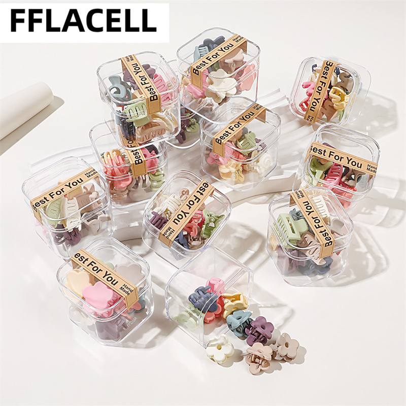 10 buc./cutie Mini gheare de păr drăguțe pentru copii Agrafe de păr laterale din plastic mat pentru fete Agrafe mici pentru coafat cleme de păr femei