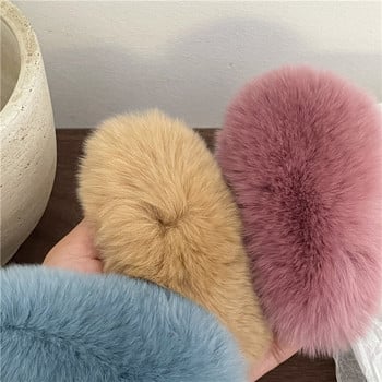 Winter New Rex Rabbit Hair Water Drop BB Clip Women Simple Pure Color Χαριτωμένο βελούδινο κλιπ μαλλιών Βαρέτες φουρκέτες