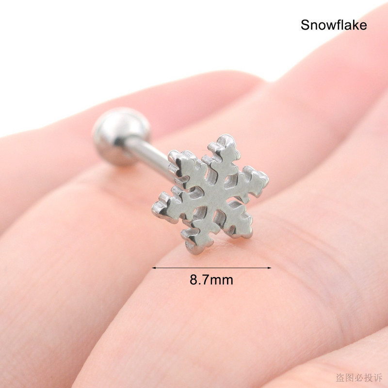 Sexy Genital Spider Moon KISS Rose Piercing Limbă Bile pentru inimă Inele chirurgicale pentru limba din oțel inoxidabil Inele Daisy Tounge Bijuterii