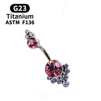G23 Titan Piercing Zircon Opal Buric Inele pentru buric Piercing pentru buric Ombligo Ball Nombril Fashion Style