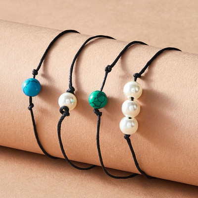 Tocona gleznele colorate cu margele pentru femei bărbați realizate manual frânghie reglabile sandale desculțe accesorii bijuterii boeme 4345