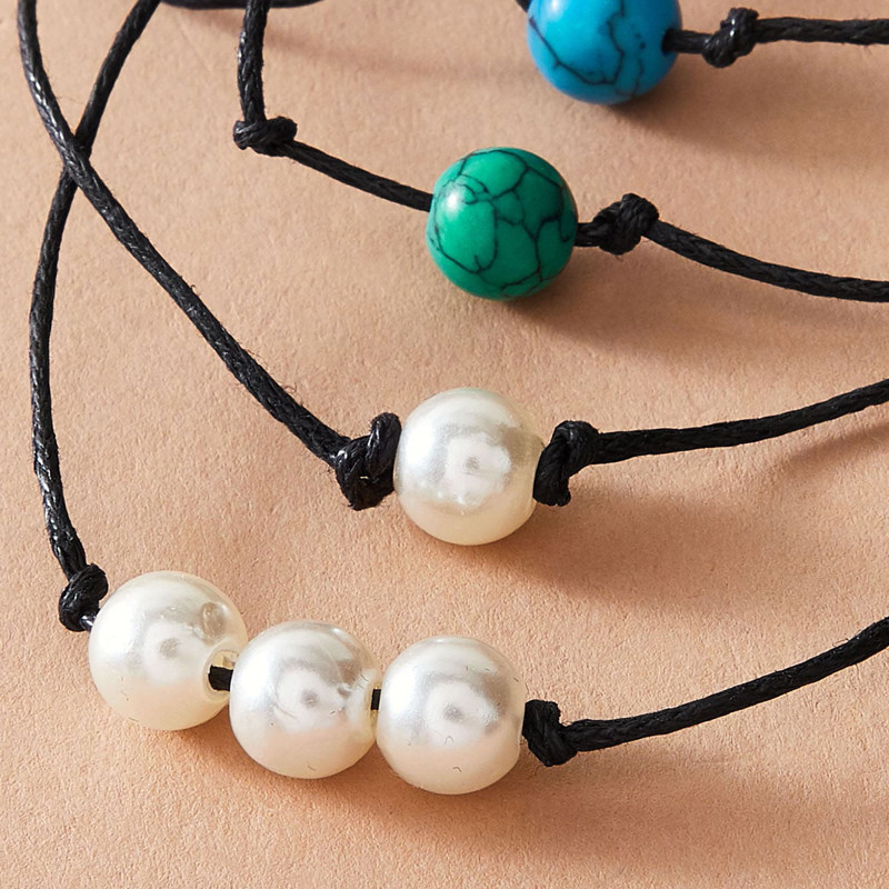 Tocona gleznele colorate cu margele pentru femei bărbați realizate manual frânghie reglabile sandale desculțe accesorii bijuterii boeme 4345