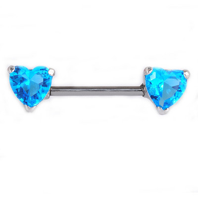 1 pereche de inele pentru mamelon cu inimă de zircon nou acoperire piercing bijuterii pentru corp inel pentru mamelon barbell pircing pentru mamelon Mamilo femei sexy