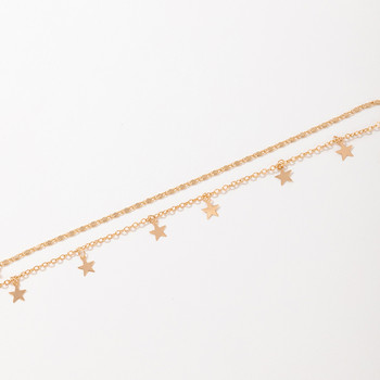 Tocona Bohemian Simple Star Tassel Foot Chain Alloy Регулируеми глезени Бижута за плажно парти 2 бр./компл. за дамски аксесоари