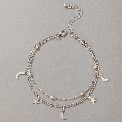 Tocona Boemă stea simplă ciucuri picior lanț aliaj reglabil glezne plajă bijuterii petrecere 2 buc/set pentru femei Accesorii