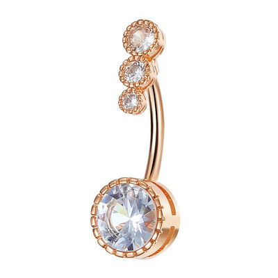 IFMYA Inele de lux pentru buric perforat, femei, bărbați, cristal, bară, bară pentru buric, bară, tendință, piercing pentru corp, bijuterii