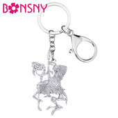 Bonsny din aliaj de Halloween, placat cu aur antic, brelocuri cu craniu de soldat, breloc cu dragon, bijuterii pentru femei, bărbați, decorare mașină la modă