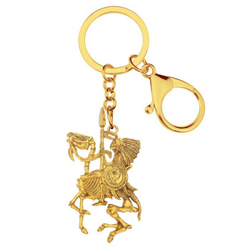 Bonsny Halloween Alloy αντίκες επιχρυσωμένο Soldier Skull Keychains Dragon Keyring Κοσμήματα για γυναίκες Ανδρικά Μόδα διακόσμηση αυτοκινήτου