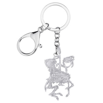 Bonsny Halloween Alloy αντίκες επιχρυσωμένο Soldier Skull Keychains Dragon Keyring Κοσμήματα για γυναίκες Ανδρικά Μόδα διακόσμηση αυτοκινήτου