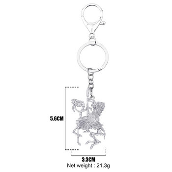 Bonsny Halloween Alloy αντίκες επιχρυσωμένο Soldier Skull Keychains Dragon Keyring Κοσμήματα για γυναίκες Ανδρικά Μόδα διακόσμηση αυτοκινήτου