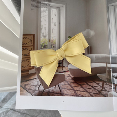 Iarna 2022, la modă, din piele PU, clemă de primăvară, clemă laterală pentru breton, clemă retro, cu trei straturi, culoare contrastantă, ac de păr