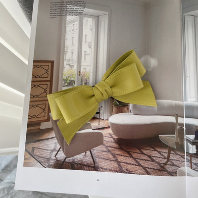 Iarna 2022, la modă, din piele PU, clemă de primăvară, clemă laterală pentru breton, clemă retro, cu trei straturi, culoare contrastantă, ac de păr