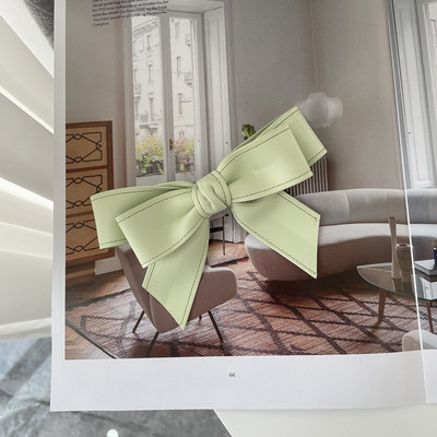 Iarna 2022, la modă, din piele PU, clemă de primăvară, clemă laterală pentru breton, clemă retro, cu trei straturi, culoare contrastantă, ac de păr