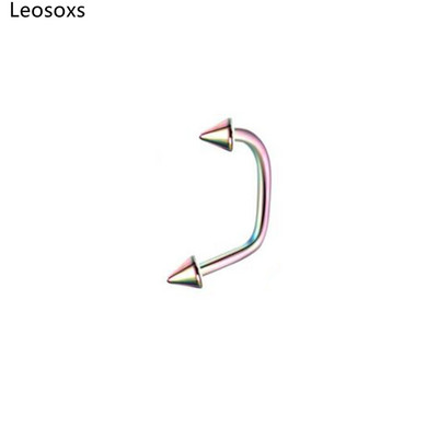 Leosoxs 1 buc. Inel pentru buze pentru unghii pentru buze în formă de U, oțel din titan, oțel inoxidabil, hipoalergenic, punk, piercing pentru corp.