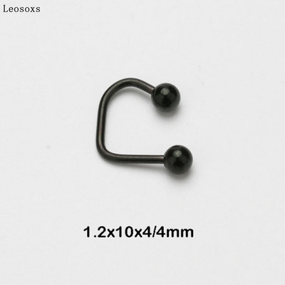 Leosoxs 1 buc. Inel pentru buze pentru unghii pentru buze în formă de U, oțel din titan, oțel inoxidabil, hipoalergenic, punk, piercing pentru corp.