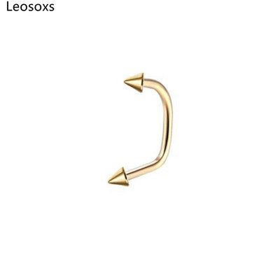 Leosoxs 1 buc. Inel pentru buze pentru unghii pentru buze în formă de U, oțel din titan, oțel inoxidabil, hipoalergenic, punk, piercing pentru corp.