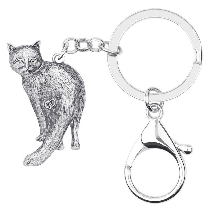 Breloc chei pentru pisică pisică, din aliaj antic, placat cu aur antic, breloc cheie pentru animale de companie, pentru fete, copii, cadou, geantă, decorare pentru mașină