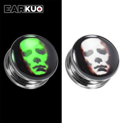 EARKUO, populare, din oțel inoxidabil, calibre luminoase pentru urechi, dopuri, piercing, bijuterii pentru corp, expansoare pentru cercei, 2 buc 6-30 mm