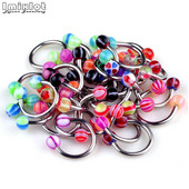 20 buc/lot acrilic colorat nas septum cerc buze inele circulare bară potcoavă ureche tragus helix piercing bijuterii sexy pentru corp