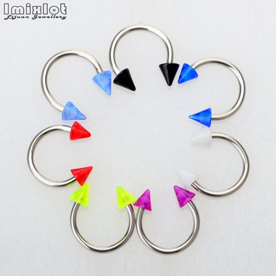 20 buc/lot acrilic colorat nas septum cerc buze inele circulare bară potcoavă ureche tragus helix piercing bijuterii sexy pentru corp