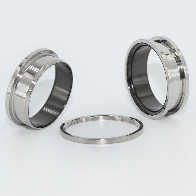 2 buc. șurub din oțel chirurgical de culoare dublă, greutăți pentru urechi, expansor pentru urechi, tuneluri pentru urechi dublu evazate, calibre pentru urechi, bijuterii pentru piercing pentru corp