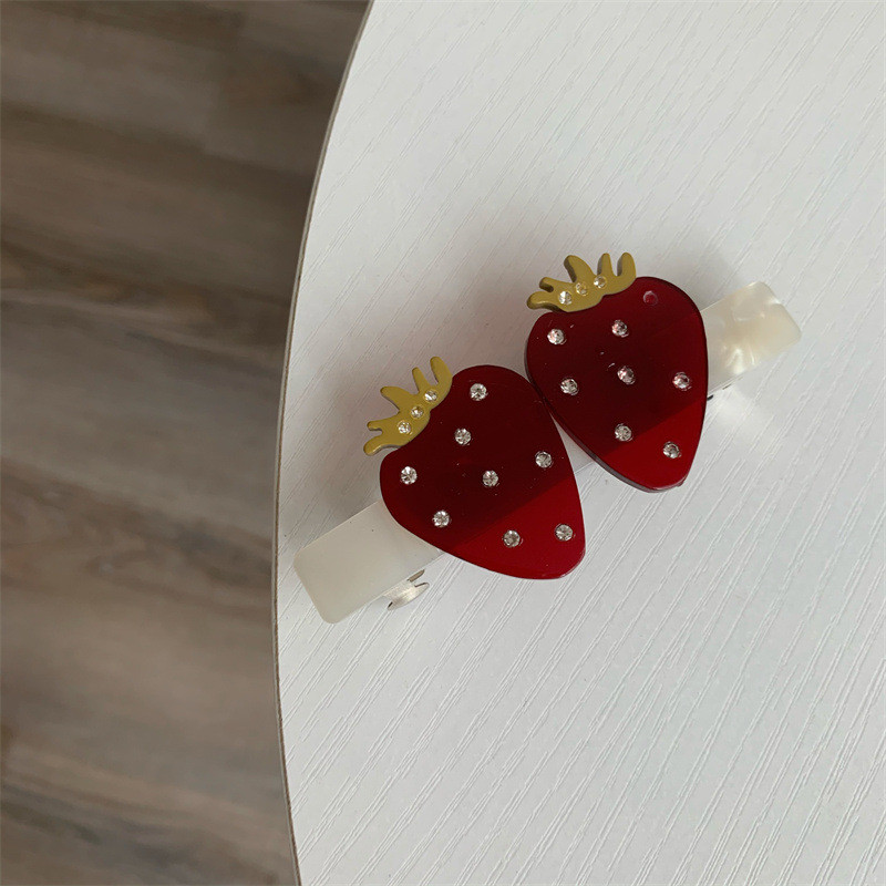 Moda coreeană de primăvară, acetat de fructe, agrafe de primăvară, breton, căpșuni, cireșe, fete, drăguțe, accesorii pentru păr femei