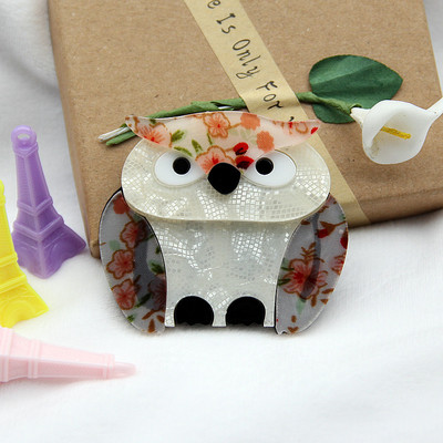 Fish Sheep Drăguț Acrilic Bufniță Broșe Ace pentru femei din rășină lucrat manual Animal Păsări Broșă Clips Broșe Bijuterii Accesorii pentru îmbrăcăminte