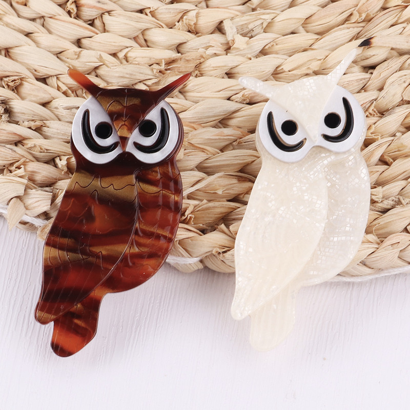 Fish Sheep Drăguț Acrilic Bufniță Broșe Ace pentru femei din rășină lucrat manual Animal Păsări Broșă Clips Broșe Bijuterii Accesorii pentru îmbrăcăminte