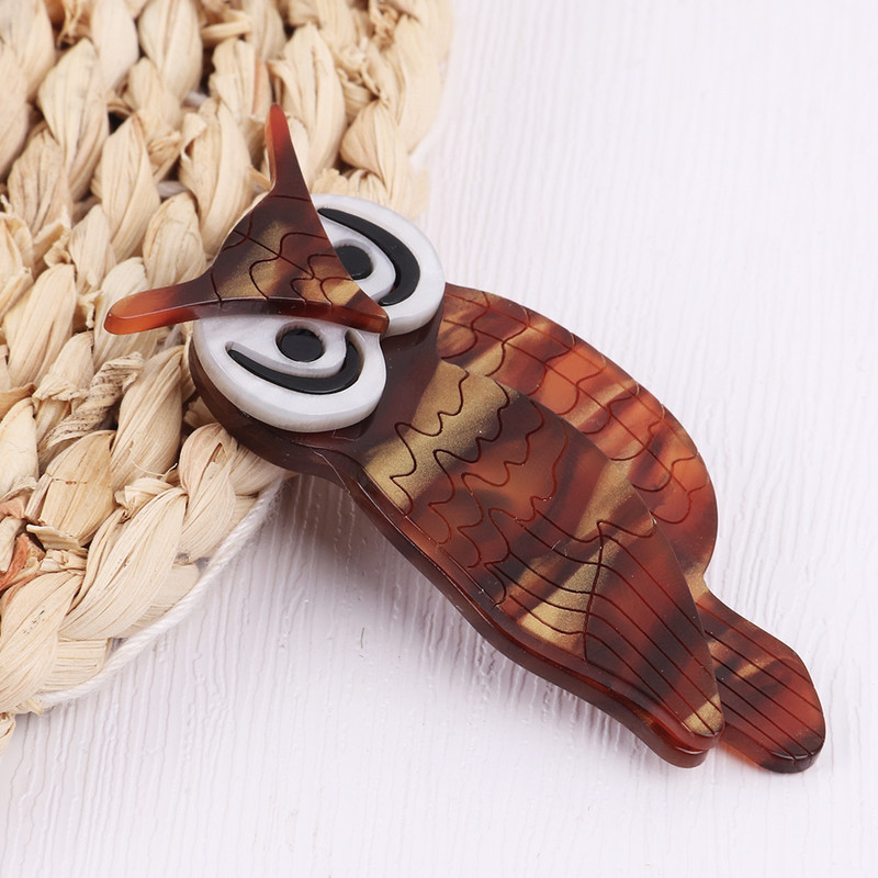 Fish Sheep Drăguț Acrilic Bufniță Broșe Ace pentru femei din rășină lucrat manual Animal Păsări Broșă Clips Broșe Bijuterii Accesorii pentru îmbrăcăminte