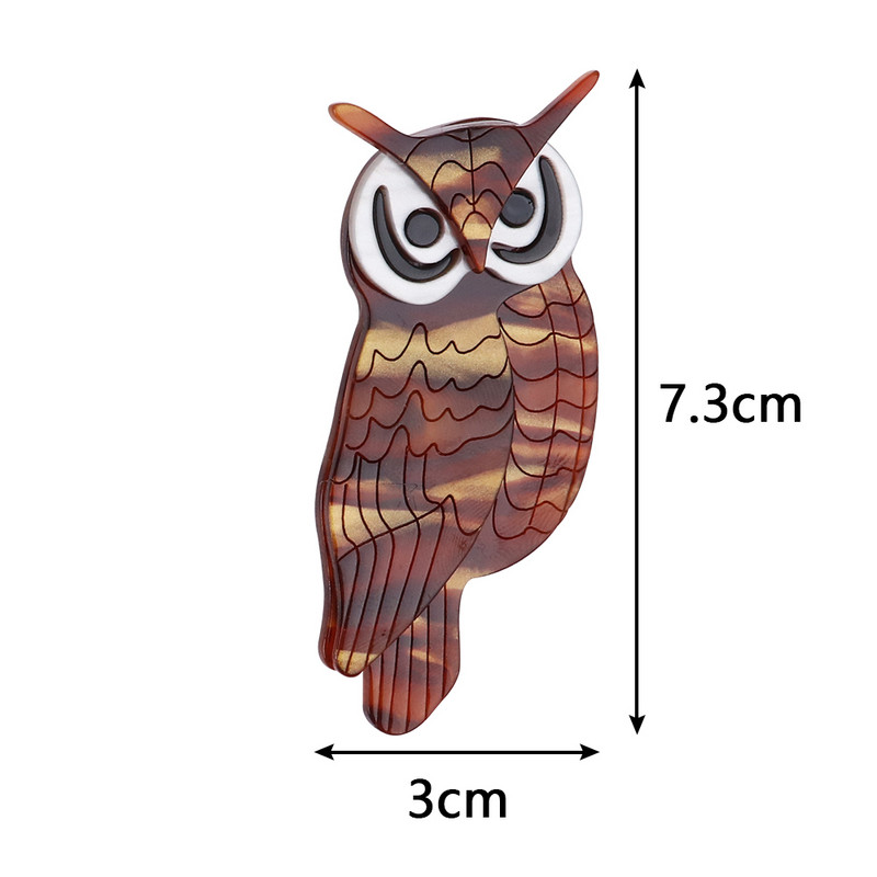 Fish Sheep Drăguț Acrilic Bufniță Broșe Ace pentru femei din rășină lucrat manual Animal Păsări Broșă Clips Broșe Bijuterii Accesorii pentru îmbrăcăminte