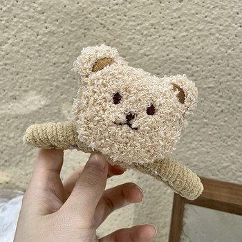 Cute Bear Crab Hair Clip Κλιπ μαλλιών μεγάλου μεγέθους 2022 Κορεάτικη μόδα βελούδινη κεφαλή με νύχια μαλλιών για γυναικεία αξεσουάρ μαλλιών