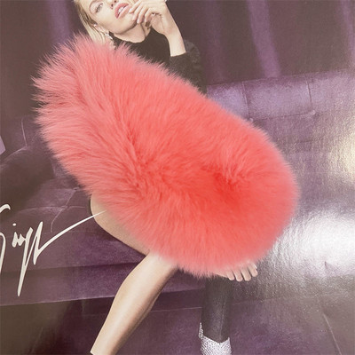 Moda coreeană INS Real Rex Agrafă de blană de iepure pentru femei Dimensiuni mari Drăguț cu imprimeu de leopard Agrafe de păr de pluș Agrafe BB Agrafe Agrafe