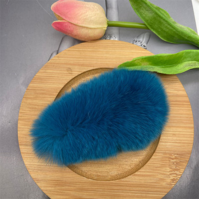 Moda coreeană INS Real Rex Agrafă de blană de iepure pentru femei Dimensiuni mari Drăguț cu imprimeu de leopard Agrafe de păr de pluș Agrafe BB Agrafe Agrafe