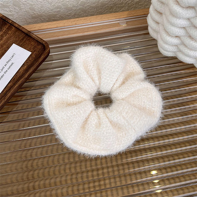 Corzi de păr de nurcă imitație coreeană 2022, iarna pentru femei, temperament de ultimă generație, inele de păr elegante de pluș, scrunchies, benzi de păr elastice