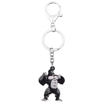 Bonsny Acrylic Cute Gorilla Μπρελόκ Μπρελόκ Ζώο Κόσμημα Μπρελόκ για Γυναίκες Παιδικά Φίλοι Δώρο Γενεθλίων Πορτοφόλι Αξεσουάρ