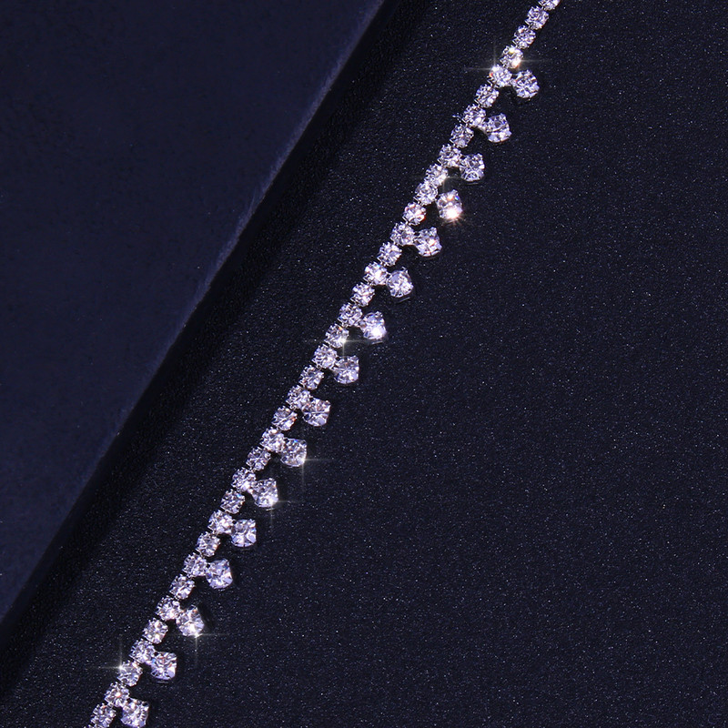 Stonefans, picătură de apă simplă, lanț de gleznă, bijuterii, comerț cu ridicata pentru femei, sandale de lux, accesorii desculțe, lanț pentru picioare, brățară cadou