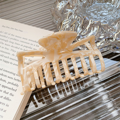 Gheare mari de păr de leopard din acetat de modă Agrafe de păr elegante Agrafe de păr Agrafă de par crab pentru femei, fete, accesorii de păr