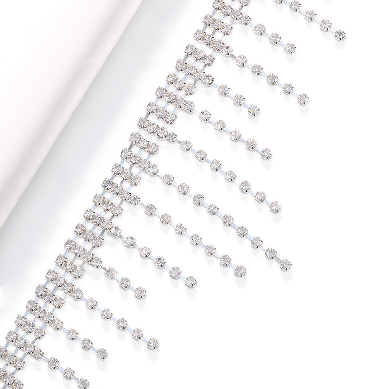 Stonefans Brățări de gleznă cu strasuri, ciucuri de cristal, gleznă cu sclipici, lanț pentru picioare de tenis, accesorii pentru bijuterii de nuntă pentru femei, fete