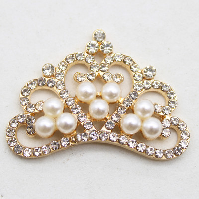 Nauji perlų krištolo krištolinio akmens karūna Gimtadienio vakarėlio aksesuarai Plaukų aksesuarai Papuošalai