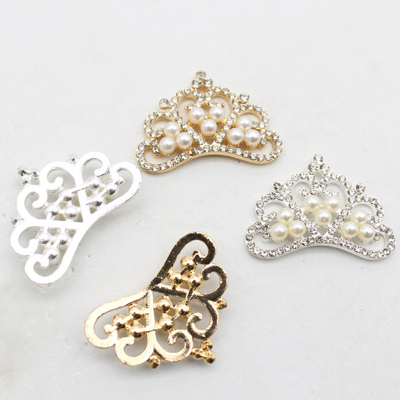 Nauji perlų krištolo krištolinio akmens karūna Gimtadienio vakarėlio aksesuarai Plaukų aksesuarai Papuošalai