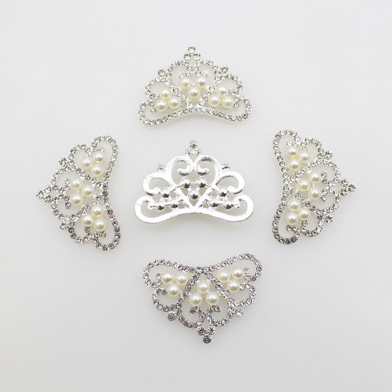 Nauji perlų krištolo krištolinio akmens karūna Gimtadienio vakarėlio aksesuarai Plaukų aksesuarai Papuošalai