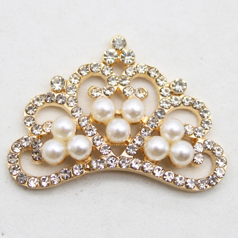 Nauji perlų krištolo krištolinio akmens karūna Gimtadienio vakarėlio aksesuarai Plaukų aksesuarai Papuošalai