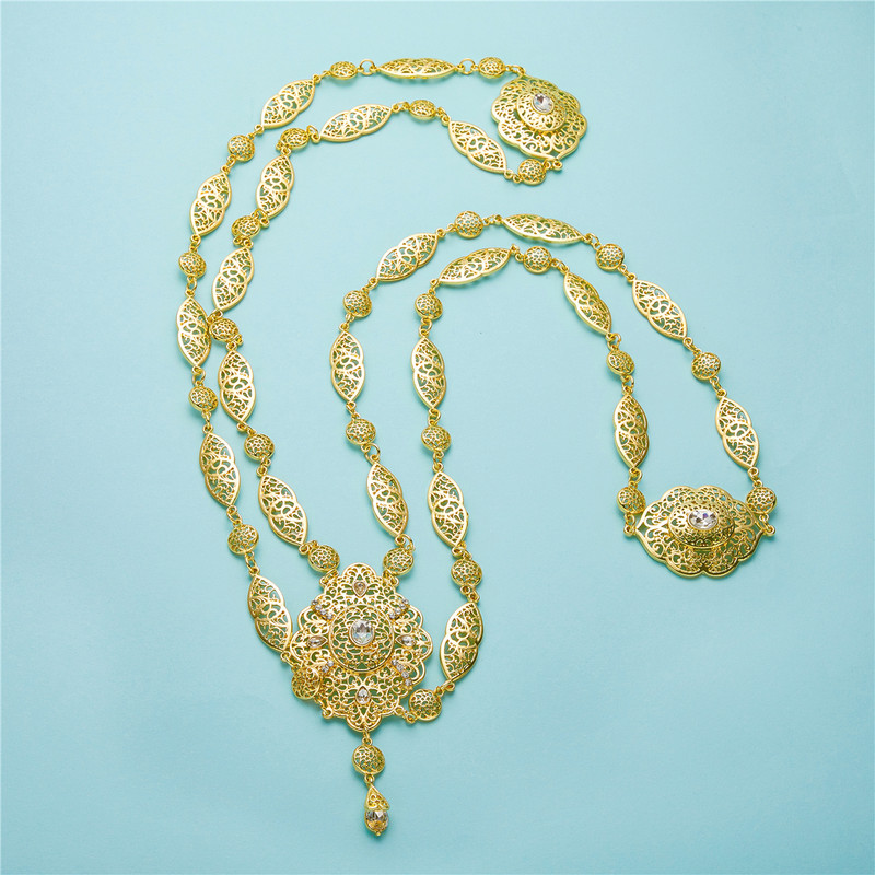 SEP 2020 Design de culoare aurie al lanțului de spate al miresei pentru decorarea cufărului de nuntă pentru femei