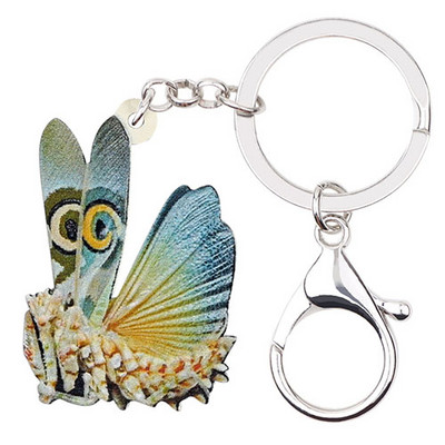 Bonsny Acrilic Mantis Diavolul Cal Breloc Brelocuri Inele Bijuterii Animale Cadou pentru Femei Fete Geanta Mașină Poșetă Pandantiv En-gros