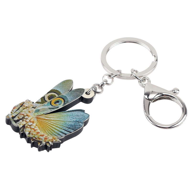 Bonsny Acrilic Mantis Diavolul Cal Breloc Brelocuri Inele Bijuterii Animale Cadou pentru Femei Fete Geanta Mașină Poșetă Pandantiv En-gros