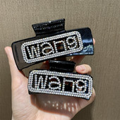 Moda coreeană scobită cu stras cu literă gheare de păr pentru femei Accesorii pentru păr agrafă de par crab Accesorii pentru cap Cadou de petrecere de nuntă