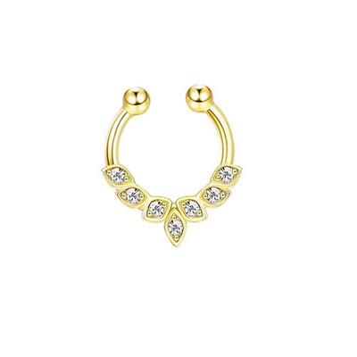 1 buc Inele pentru nas fals Inel pentru sept fals Bijuterii pentru sept fals Manșetă pentru nas Neperforat Inel pentru nas Clip pe piercing bijuterii pentru femei bărbați