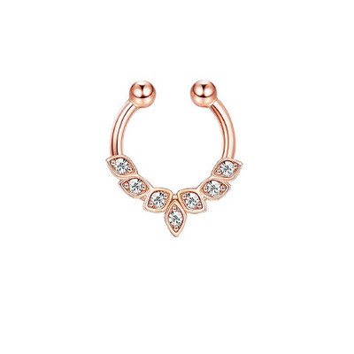 1 buc Inele pentru nas fals Inel pentru sept fals Bijuterii pentru sept fals Manșetă pentru nas Neperforat Inel pentru nas Clip pe piercing bijuterii pentru femei bărbați