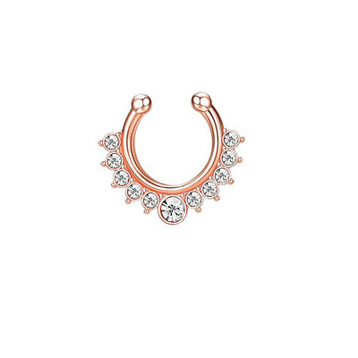 1 buc Inele pentru nas fals Inel pentru sept fals Bijuterii pentru sept fals Manșetă pentru nas Neperforat Inel pentru nas Clip pe piercing bijuterii pentru femei bărbați