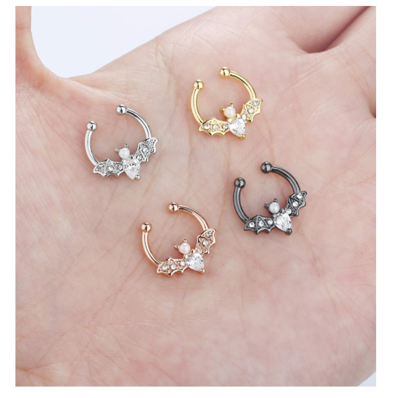 1 buc Inele pentru nas fals Inel pentru sept fals Bijuterii pentru sept fals Manșetă pentru nas Neperforat Inel pentru nas Clip pe piercing bijuterii pentru femei bărbați
